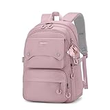 Aucuu Mochilas Escolares, Multi-Bolsillo Bolsa（Púrpura）