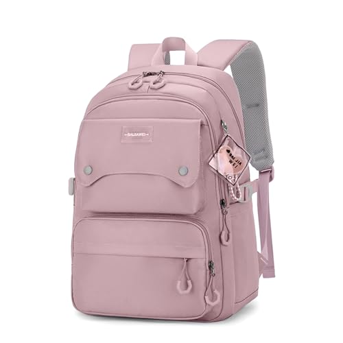 Aucuu Mochilas Escolares Adolescentes, Mochila Casual Niña Niño, Mochilas Colegio Adolescentes, Mochila de Instituto Chica, Multi-Bolsillo Bolsa, Backpack, para Instituto/Trabajo/Viaje -Púrpura