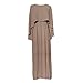 Produktbild Lazzboy Vintage Women Abaya Long Maxi DRE Arab Jilbab Muslim Robe Islamic Kaftan Muslim Kleider, Damen Lange Arabische Muslimische Islamischer Dubai Kleidung(Beige,XL)