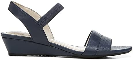 LifeStride Womens Yuma Wedge Sandal, Navy, 10 Wide US | Image 1