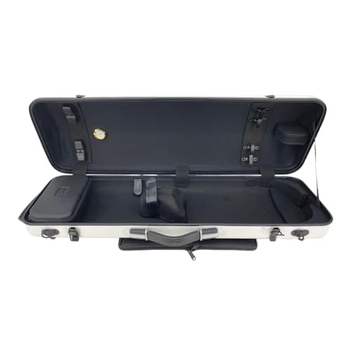 Yinfente Advance 4/4 Carbon Fiber Violin Case with Back Strap, Strong Grip, Easy to Carry