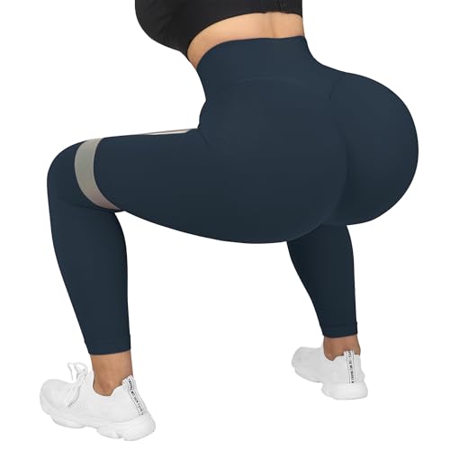 Image of MOOSLOVER Seamless Butt Lifting Workout Leggings for Women High Waist Yoga Pants Compression Contour Tights