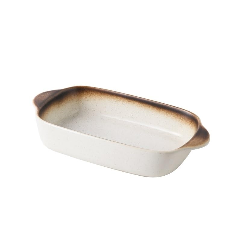 Plateau de riz cuit au fromage 700ML, cuisson domestique en céramique Pain(Blanc)