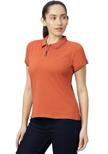 Image of Wear Your Opinion Womens Premium Pique Polo Collar Neck T-Shirt Womens Premium Pique Polo Collar Neck T-Shirt (Design: Tipped Polo)