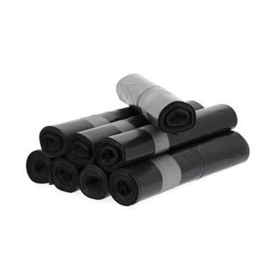 Bolsa de basura – Bolsas de basura – Rollo de bolsa de basura – Bolsa de basura de calidad profesional – Bolsa de basura 100 L negro – 55 micras – Caja de 200 bolsas