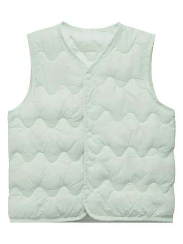 Little Kids Girls Puffer Vest Toddlers Sleeveless Gilet Coat Warm Jacket Winter Padded Waistcoat Outerwear