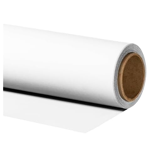 Walimex pro Sfondo fotografico in cartoncino bianco 2,60x10 m, Backdrop foto antiriflesso e resistente, per studi fotografici