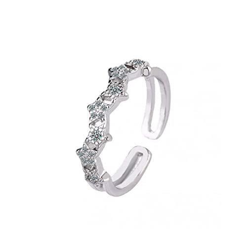 Bague étoiles ouvertes en argent 925 de la collection Stars Cell CEART pour éclat durable