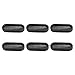 Rebower Rubber Grommets Oval Flexible Wire Hole Plug, [for Home Industry Office Electrical Protection] - 30x80 mm Mount Dia/Single Sided/Black / 6 Pcs