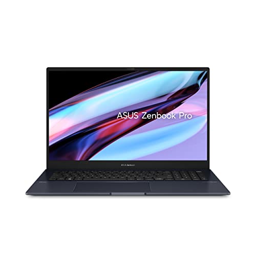 Image of ASUS Zenbook Pro 17 Laptop, 17.3 inch Pantone Validated Display, AMD Ryzen 7 6800H CPU, AMD Radeon Graphics, 8GB RAM, 512GB SSD, WiFi 6E, Windows 11 Home, Tech Black, UM6702RA-DB71 (Renewed)