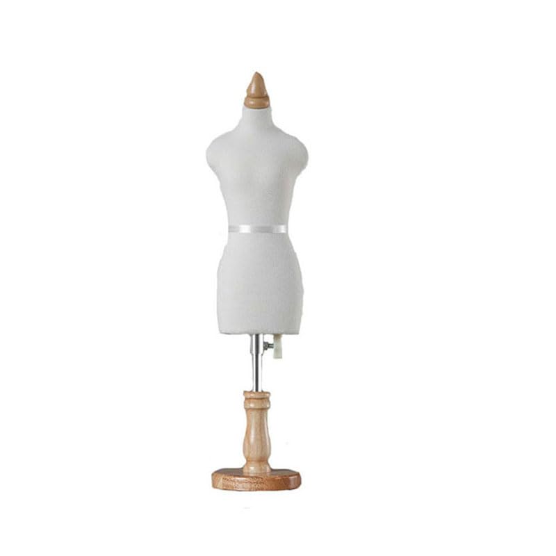 Gerrit Mini Mannequin for Sewing Making, Half Scale Dress Shape 1/2 1/3 1/4 Sizes, Fully Fixable Seamstress Dummy Model, Pants Pattern Making Model (Non Adult Full Size) 1/3C white