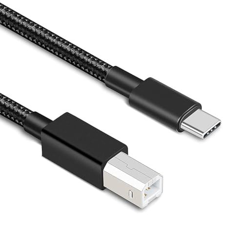 rts High Speed USB 2.0 Type C USB C Printer Cable (1.5M) USB C to B, Scanner Cable Printer Cable to USB C MIDI Cable for Yamaha Casio Digital Piano MIDI Controller DJ MacBook Pro, Air, Fax Machine