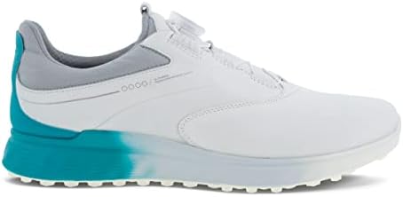 ECCO Men's S- THREE BOA GORE-TEX WATERPROOF, WHITE/CARIBBEAN/CONCRETE, 9-9.5 | Image 5