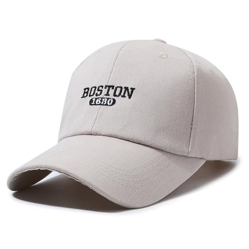 Gorra vintage de algodón lavado unisex beige claro miniatura 1