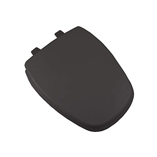 Bath Décor 1Q1E9-90 Styled for Eljer New Emblem Square Front Design Toilet Seat with Vari-Adjust Lok-Down Heavy Duty Hinge, Elongated, Black