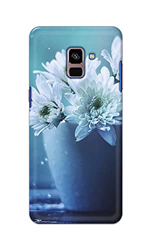 Image of PRINTFIDAA Flowers in The Glass On The Table Printed Designer Hard Back Case Cover for Samsung Galaxy A8 Plus (2018), A730F, A730F / DS -(SF) MVN1002