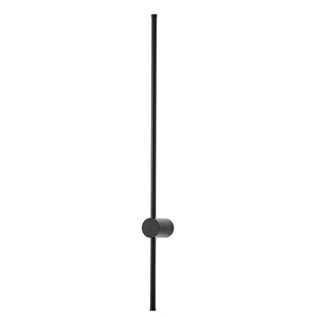 KHUKHU Wall Sconces LED Rotatable Lamp Body Stair Aisle Bedside Lamp Reading Light Strip Wall Light(Black-80CM2,Tritone Light)