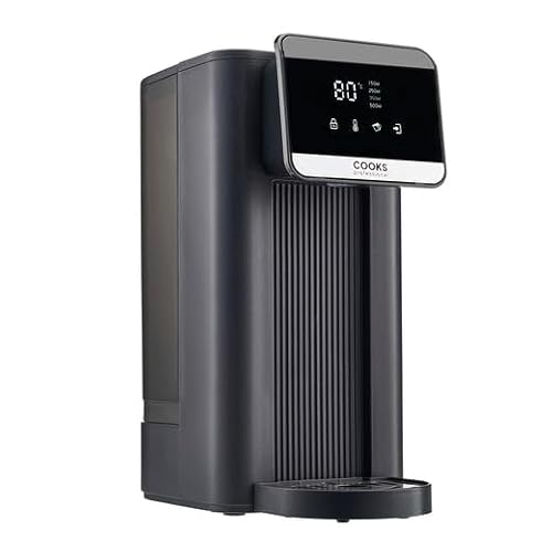 Image of Cooks Professional 2.5L Digital Hot Water Dispenser | Energy Saving Fast Boil Electric Kettle | Adjustable Temperature & Dispense Volume | Descale Function & Water Filter | Dark Grey