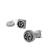 5-pin high Current Industrial Plug and Socket 250A Industrial Plug + Concealed Socket Non-Explosion-Proof Wire Aviation Connector IP67(Formal wear)