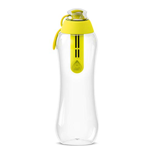 Dafi Filtered Water Bottle 17 fl oz Yellow BPA-Free