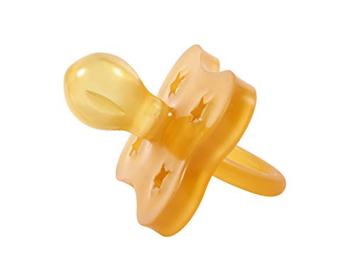 Image of Sweetie Rubber Pacifier Star Shape Rubber Natural Rubber with Rounded Nipple 1 Count (12-18 Large)