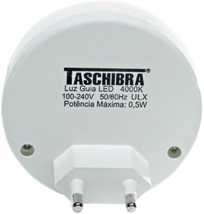Taschibra 15130002, Luz Guia LED Autovolt, 4000K, 0.5 W, Branco