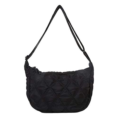 CLUB BOLLYWOOD®Lady Women Crossbody s Summer Beach Y2K Oxford Cloth Shoulder Black & s 1 Shoulder
