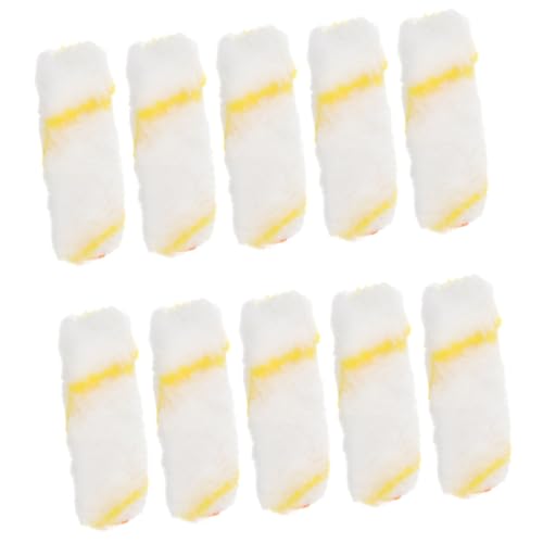 SEWACC 10pezzi Rotella Per Pittura Coprirullo Copertura Di Ricambio Forniture Per Pittura Murale Attrezzi Per Casa Utilizzabile Su Pareti Porte Pavimenti Scale Mobili