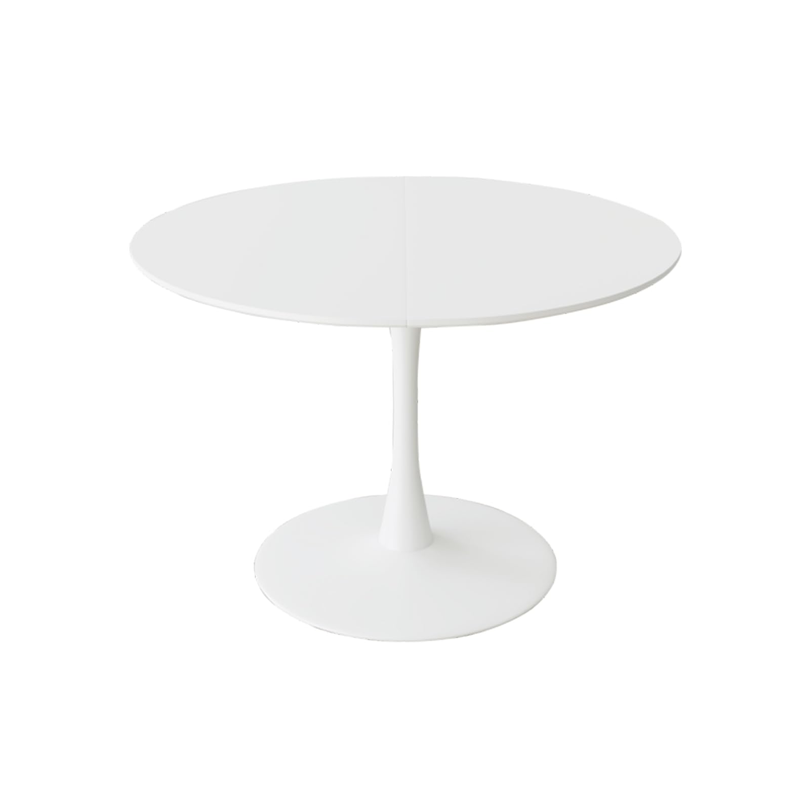 GrandCA HOME Tavolo da pranzo rotondo moderno 110 cm con piedistallo in design a tulipano, tavolo per il tempo libero Mid-Century per cucina, sala da pranzo e soggiorno