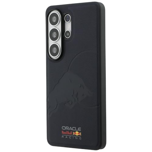 Image of CG MOBILE REDBULL Racing [Official Licensed], Protective Case Designed for Galaxy S26 Ultra (2026) | Magnetic Charging Compatible| Meshed PU Leather Case with Debossed Bull - Navy