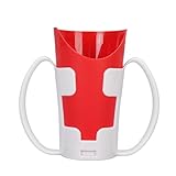 Yinhing Lot de 2 Gobelets Anti-déversement en Forme de U avec Design Extérieur et Poignée Facile à Prendre en Main pour une Expérience de Boisson Confortable pour les adultes.