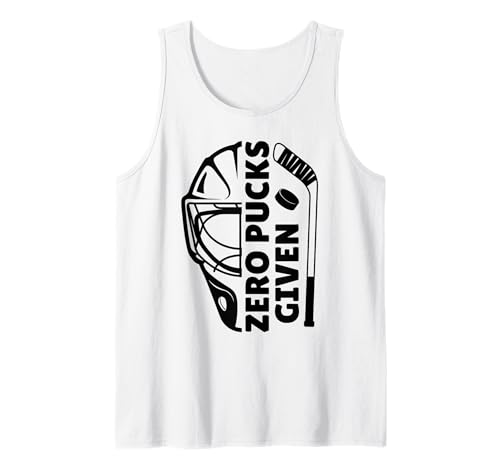 Funny Hockey Zero Pucks Given Ice Hockey Tank Top