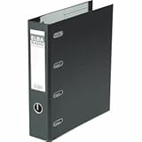 Elba 10 x Doppelordner rado plast 75mm PVC/PVC schwarz