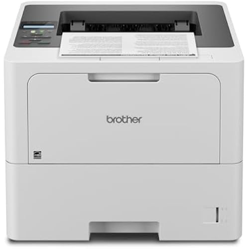 Brother HLL6210DW Business Monochrome Laser Printer with Large Paper Capacity, Wireless and Gigabit Ethernet Networking, Advanced Security Features and Mobile Printing (Renewed Premium)