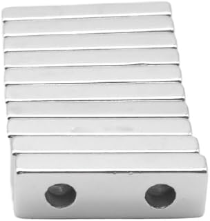 30x10x5-5 mm Sheet Hole 5mm Block Rectangular Neodymium Perforated 30 * 10 * 5-5 Countersunk Magnets(5pcs)