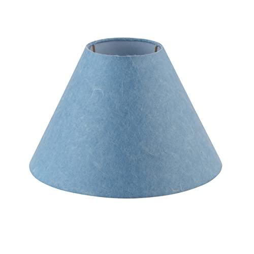 Image of Aspen Creative 58760, Hardback Empire Transitional UNO Lamp Shade, Denim Blue, 4 inch Top x 10 inch Bottom x 7 inch Slant Height, Slip UNO 33mm