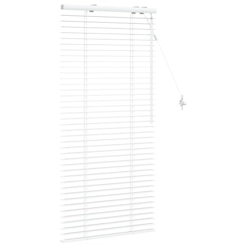 Persiana de madera blanca contra reflejos y miradas: Paulownia 55 x 130 cm para salón 4