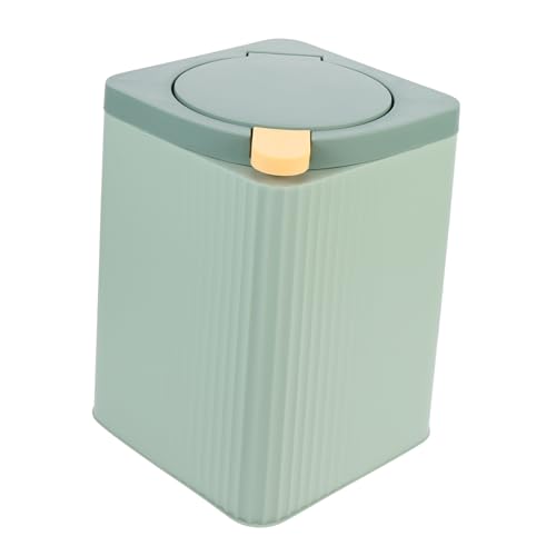 Poubelle avec couvercle 12L verte idéale pour trier dans la cuisine