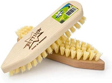 Bettina Wooden Scrubbing Hard Stiff Bristle Brush  2 Pack of Floor & Tile Decking Cleaning Brush