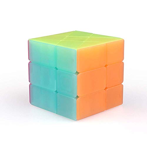 Image of D ETERNAL QiYi Jelly Edition Windmill Cube 3x3 High Speed Stickerless Puzzle Cube for 14 Years and Up