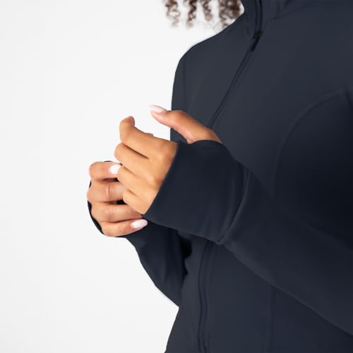 Image of YITTY Active Women's Ultraluxe Full Zip Jacket, Athleisure, 4-Way-Stretch, Thumbholes