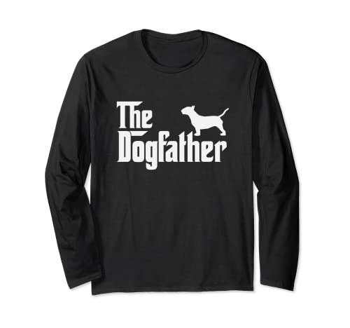 miniatura bull terrier DogFather Funny Dog Papà Maglia a Manica