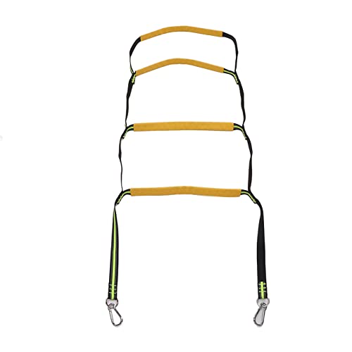 Bootsleiter, Tragbare Seilleiter, Schwimmleiter für Boot, Ponton, Kajak, Motorboot, Kanu, Segelboot, Outdoor-Kletterleitern, 4 Stufen