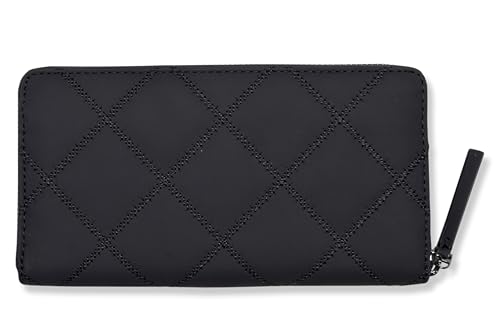 Tory Burch Womens 160773 Willa Matte Zip Around Continental Wallet, Black2