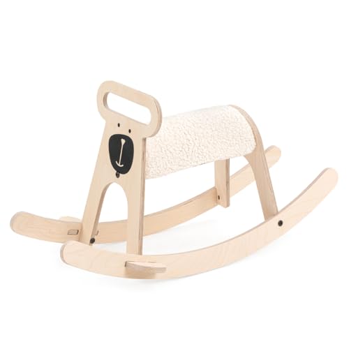 MAMATOYZ Pony Bear Wooden Rocker for Kids - Fun and Safe Children's Rocking Horse