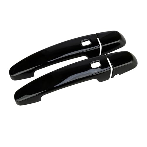 PRFGSGVBV Tirador Puerta Exterior Lateral para C&hevy para C&Amaro para Coupe para C&onvertible 2016 2017-2022 Cubiertas Manija Puerta Delantera Izquierda Derecha Automóvil Negro Brillante