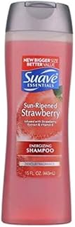 Suave Essentials Energizing Shampoo, Sun-Ripened Strawberry, 15 fl oz (2 pack) (Bundle)