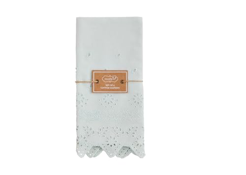 Servilletas de Tela Mud Pie Blue Eyelet 18 x 18 pulgadas miniatura 1
