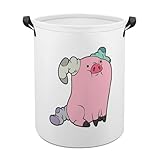 ランドリーバスケット 怪奇ゾーン グラビティフォールズ 洗濯かご バスケット 収納ボックス 洗濯物入れ 収納袋 折り畳み 丸型 大容量 撥水