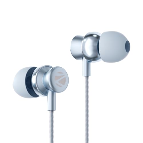 ZEBRONICS Buds C10 in Ear Type-C Wired Headphones with in-Line Mic, Metallic Design, Volume Control, 1.2M Cable, 10Mm Driver, (Light Blue) ZEBRONICS Buds C10 in Ear Type-C Wired Headphones with in-Line Mic, Metallic Design, Volume Control, 1.2M Cable, 10Mm Driver, (Light Blue)